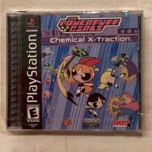 The PowerPuff Girls Chemical X-Traction PlayStation 1 Game PPG New Sealed PS1